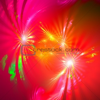Abstract background. Yellow - red palette.