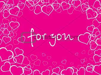 pink love background illustration
