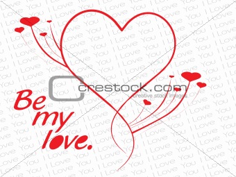 simple love design cards illustration