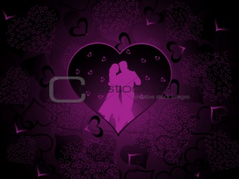 abstract background with valentine