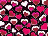 group of heart shape background