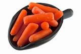 scoop of baby carrots
