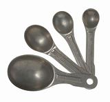 Set of aluminum measuring spoons