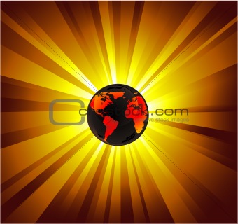 Earth LIght Abstract Background