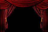 Old fashioned, elegant theater stage drapes