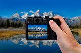 Camera Picture Teton Mountains