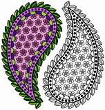 Paisley - Colorful or Black and White