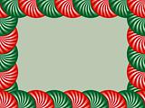 Red and Green Peppermint Border