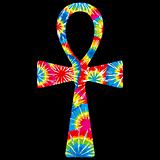 Tie Dyed Ankh