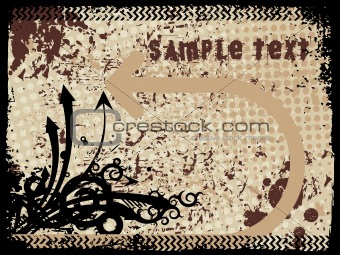 abstract grunge with arrows, vector design27