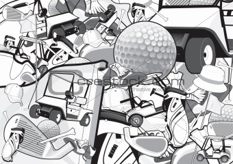 Golf Background in vector