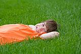 Boy Lying in the Grass