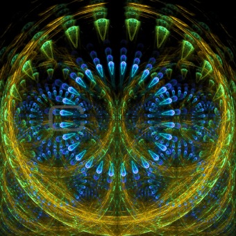 Abstract background. Yellow - blue palette.