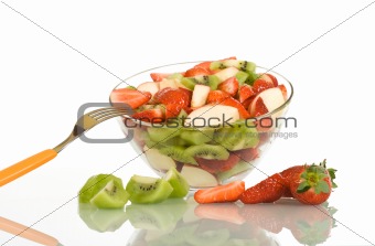 Fruit salad on the table