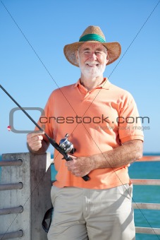 Friendly Senior Fisherman