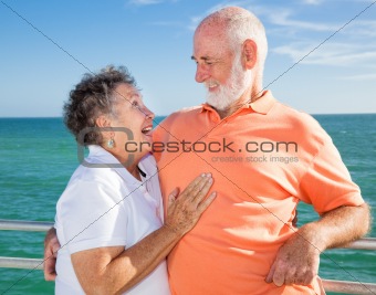 Senior Couple Flirting