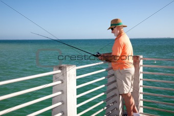 Senior Fisherman Horizontal