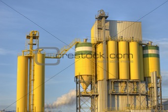 HDR impression of an processing facility in the Port of Rotterdam