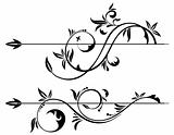 Floral Scroll Element