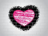 love background with brick design