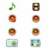 Multimedia icon collection