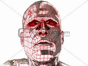 abstract robot head
