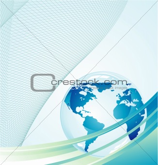 Blue Earth Background