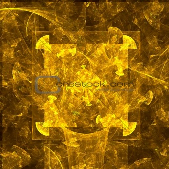 Abstract background. Black - yellow palette.
