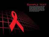 abstract background with hiv ribbon