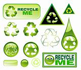 Recycling Icon set 