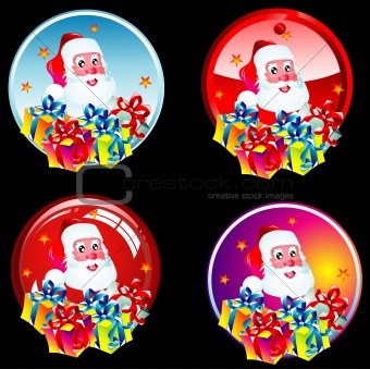 Santa stickers