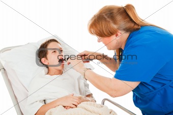 Nurse Examining Little Boy