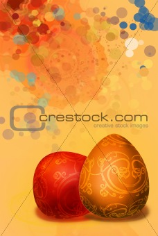 splashed a paint background easter background
