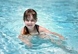 Playful Young Child in the Pool