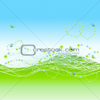 Abstract background, wave