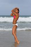 Caribbean bikini model