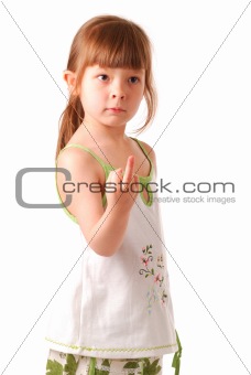 Little girl posing