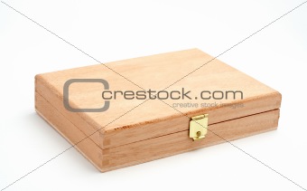 Wood box isolated