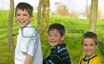Three Boys Smiling
