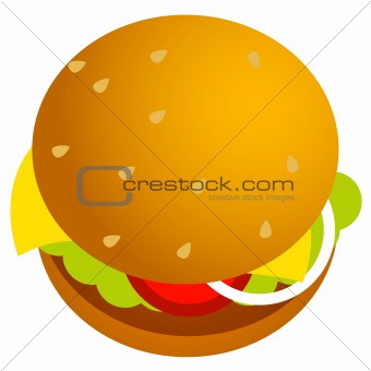 Cheese Burger with ingredients !