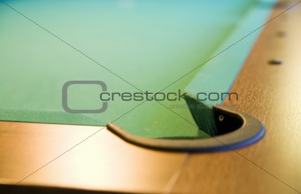 corner of pool table