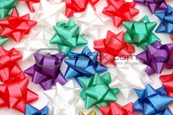colorful Christmas bow