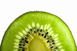 green slice of a kiwi