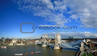 Tower bridge panorama