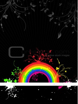 Rainbow grunge