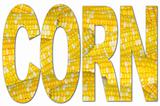 Typography with Corn Texture