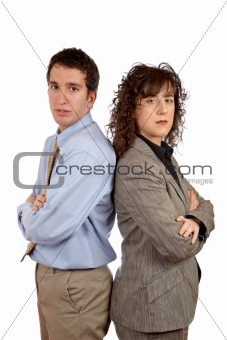 Business man and woman