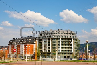 Modern apartments blocks