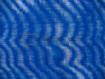 "Abstract: Textural": Blue Wavy Textile Background