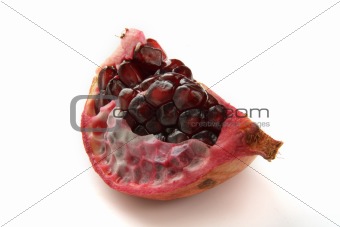 quarter of pomegranat
